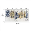 12 x Spoon Fishing Lure Metal Bait Trout Pike Bass Tackle With Box Useful