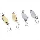 12 x Spoon Fishing Lure Metal Bait Trout Pike Bass Tackle With Box Useful