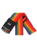 1pc Rainbow Luggage Strap Cross Belt Packing Adjustable Travel Suitcase Nylon