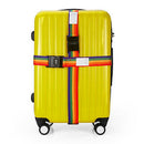 1pc Rainbow Luggage Strap Cross Belt Packing Adjustable Travel Suitcase Nylon