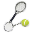 6pcs Mini Tennis Ball Racket Charm Pendant Keyring Key Chain for Sports Fans