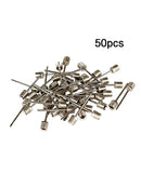 50x Metal Sport Inflating Needle Nozzle Basketball Football Soccer Ball Air Pump