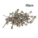 50xSteel Sport Inflating Gas Needle Pin For Football Soccer Ball Air Pump Tools