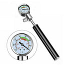 Portable Mini High Pressure Aluminum Alloy Bike Bicycle Pump With Large Gauge