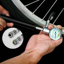 Portable Mini High Pressure Aluminum Alloy Bike Bicycle Pump With Large Gauge