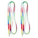 2Durable Roller Skates Shoelace Fit Ice Skates Rainbow Outdoor Sports ashionable