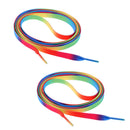 2Durable Roller Skates Shoelace Fit Ice Skates Rainbow Outdoor Sports ashionable