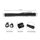 Waterproof Pocket LED Flashlight Torch Light Mini Penlight Lamp Battery Operated