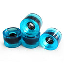 1Pc Blank Pro Longboard Cruiser Skateboard Wheels  Translucent Blue