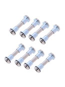 8Pcs Durable Inline Skate Wheel Screws Axle Bolts with Skate Bearing Spacer