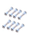 8Pcs Durable Inline Skate Wheel Screws Axle Bolts with Skate Bearing Spacer