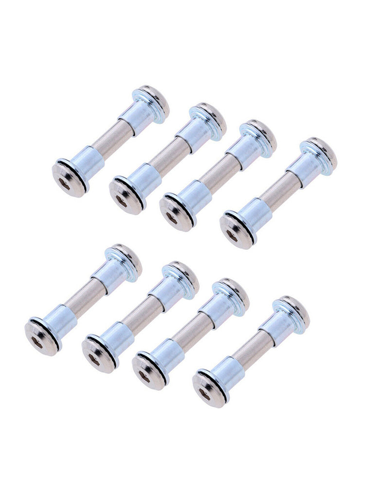 8Pcs Durable Inline Skate Wheel Screws Axle Bolts with Skate Bearing Spacer