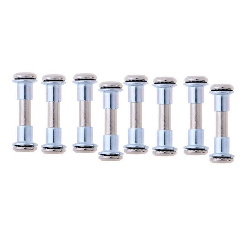 8Pcs Durable Inline Skate Wheel Screws Axle Bolts with Skate Bearing Spacer