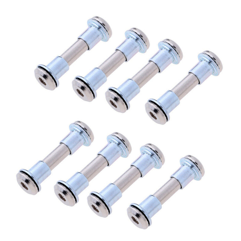8Pcs Durable Inline Skate Wheel Screws Axle Bolts with Skate Bearing Spacer