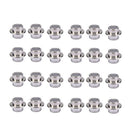 24Pcs Sports Roller Skate Wheels Accessories Center Bearing Bushing Spacer