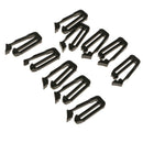 10Pcs Quick-Slip Keeper Buckle Webbing Ending Clip For Backpack Adjusting Strap