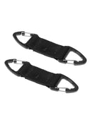 2Pcs Outdoor Mountaineering Strong Webbing Double Ended Triangular Carabiner