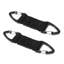2Pcs Outdoor Mountaineering Strong Webbing Double Ended Triangular Carabiner