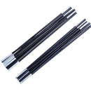 2pcs Fibreglass Replacement Outdoor Camping Tent Pole Awning Repair Black