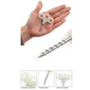 Luminous Stainless Steel Tent Screw Spike Peg Stakes for Outdoor Camping Stakes