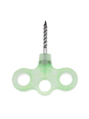 4* Luminous Stainless Steel Tent Nail Screw Spike Peg Stakes for Camping