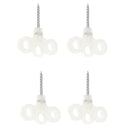 4 Pieces Luminous Tent Stakes Nail Screw Spike Peg For Camping Travel Hiking