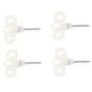 4 Pieces Luminous Tent Stakes Nail Screw Spike Peg For Camping Travel Hiking