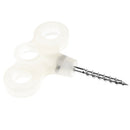 Luminous Stainless Steel Tent Screw Spike Peg Stakes for Outdoor Camping Stakes