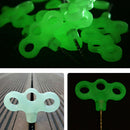 4* Luminous Stainless Steel Tent Nail Screw Spike Peg Stakes for Camping