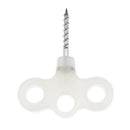 Luminous Stainless Steel Tent Screw Spike Peg Stakes for Outdoor Camping Stakes