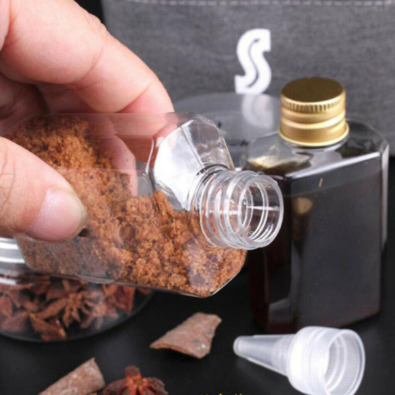 1 Set Simple Design Cooking Salt Sugar Spice Pepper Bottle Outdoor Cooking