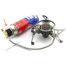 Outdoor Camping BBQ Burner Conversion Head Long Flat Tank Gas Bottle Adaptor