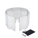 Foldable Wind Shield Screen 9Plates Outdoor Camping Cooking Gas Stove