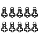 10Pcs Black Plastic Tent Awning Cord Rope Fastener Bent Runners Tensioners