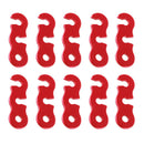 10 Pcs Aluminum Guyline Cord Adjuster Wind Rope Red Tent Tensioners
