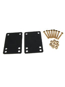 Skateboard Longboard 1/8" Rubber Risers Pads + 1" Hardware Truck Screws