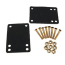 Skateboard Longboard 1/8" Rubber Risers Pads + 1" Hardware Truck Screws