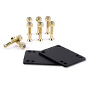 Skateboard Longboard 1/8" Rubber Risers Pads + 1" Hardware Truck Screws