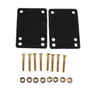 Skateboard Longboard 1/8" Rubber Risers Pads + 1" Hardware Truck Screws