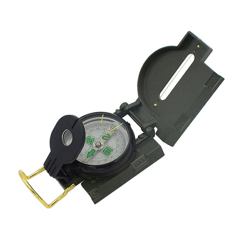 1 x Army Green Compass Outdoor Orienteering Hiking Military Compass Newest Use