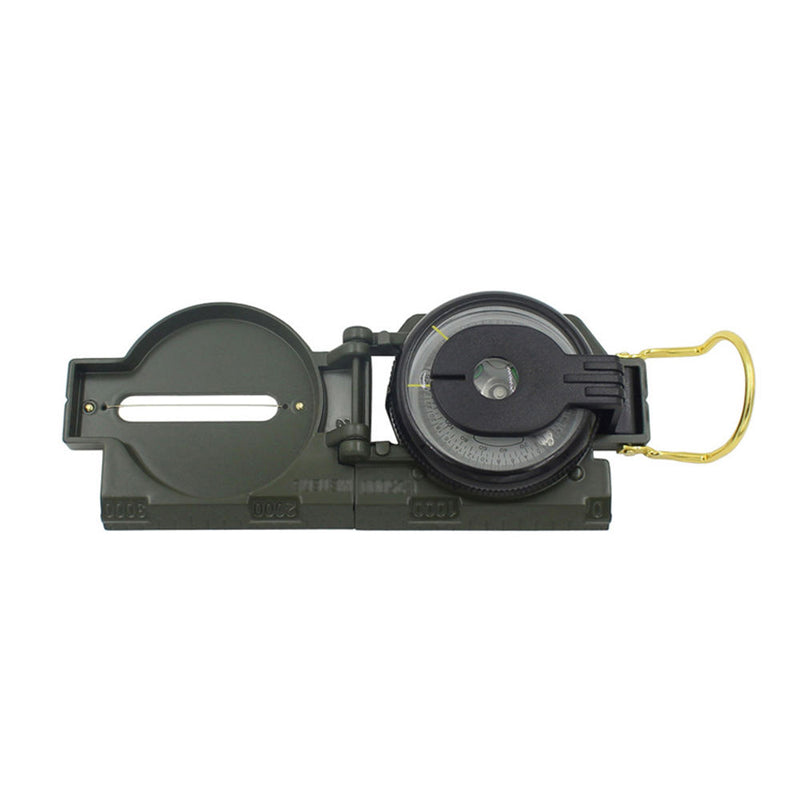 1 x Army Green Compass Outdoor Orienteering Hiking Military Compass Newest Use