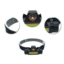 1 Set USB Rechargeable Headlight COB LED Headlamp Outdoor Emergency Flashlight