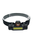 1 Set USB Rechargeable Headlight COB LED Headlamp Outdoor Emergency Flashlight