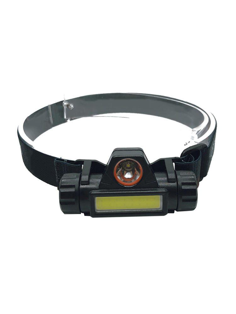 1 Set USB Rechargeable Headlight COB LED Headlamp Outdoor Emergency Flashlight