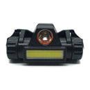 1 Pcs Super Bright XPE + COB LED Multifunction Headlamp USB Recharge Waterproof