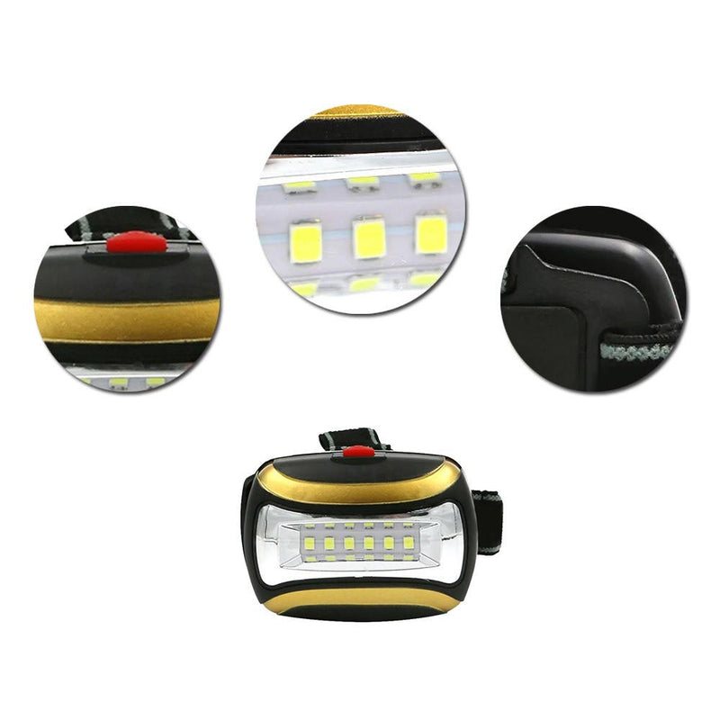 1 x COB LED Outdoor Mini Headlight Head Torch 3-Modes Battery Powered Newest