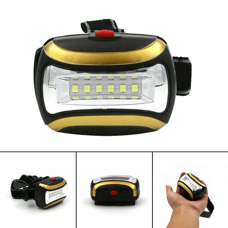 1 x COB LED Outdoor Mini Headlight Head Torch 3-Modes Battery Powered Newest