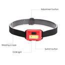 Portable Headlight 3 Modes 2Pcs LED Battery Powered Headlamp for Outdoor Hiking