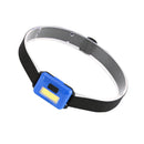 2Pcs Mini Headlamp Flashlight Bright COB LED Head Torch 3-Mode for Outdoor
