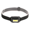 2Pcs Mini Headlamp Flashlight Bright COB LED Head Torch 3-Mode for Outdoor